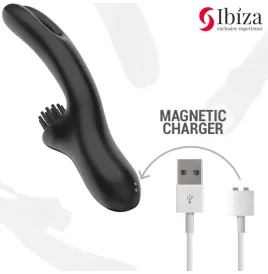 IBIZA - VIBRADOR HI-TECH RABITT BRUSHING MULTI CELDAS CLITORIALES Y DOBLE WAVE
