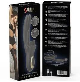 IBIZA - HI-TECH RABITT BRUSHING MULTI-CELL CLITORIAL AND DOUBLE WAVE VIBRATOR