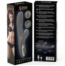 IBIZA - DOPPELVIBRATOR KLEMME SCHWARZ