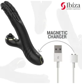 IBIZA - ZWEI DRACHEN DOPPELVIBRATOR SCHWARZ