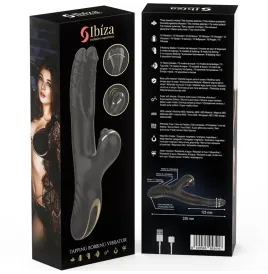 IBIZA - ZWEI DRACHEN DOPPELVIBRATOR SCHWARZ