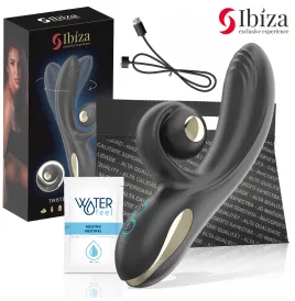 IBIZA - TWISTER VIBRATOR WITH CURVE STIMULATOR AND VIBRO-ROTATION