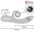 IBIZA - VIBRATORE TWISTER CON STIMOLATORE CURVA E VIBRO-ROTAZIONE IBIZA - VIBRATORE TWISTER CON STIMOLATORE CURVA E VIBRO-ROTAZIONE