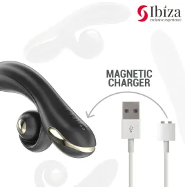 IBIZA - VIBRATORE TWISTER CON STIMOLATORE CURVA E VIBRO-ROTAZIONE