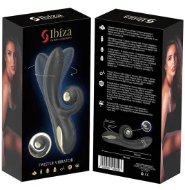 IBIZA - VIBRATORE TWISTER CON STIMOLATORE CURVA E VIBRO-ROTAZIONE