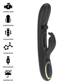 IBIZA - POTENTE VIBRADOR RABBIT CON PERLA ROLLING MASAJEADORA
