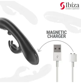 IBIZA - LEISTUNGSSTARKER RABBIT-VIBRATOR MIT MASSAGE-ROLLENPERLE