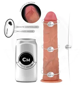COCK MILLER - GODE RÉALISTE AVEC VENTOUSE ET TÉLÉCOMMANDE VIBRATIONS 19,5 CM