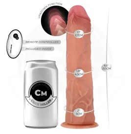 COCK MILLER - GODE HYPER-RÉALISTE À VENTOUSE ET À POUSSÉE AVEC TÉLÉCOMMANDE 21,5 CM