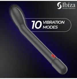 IBIZA - VIBRADOR DE PUNTO G CON VIBRACIÓN NEGRO