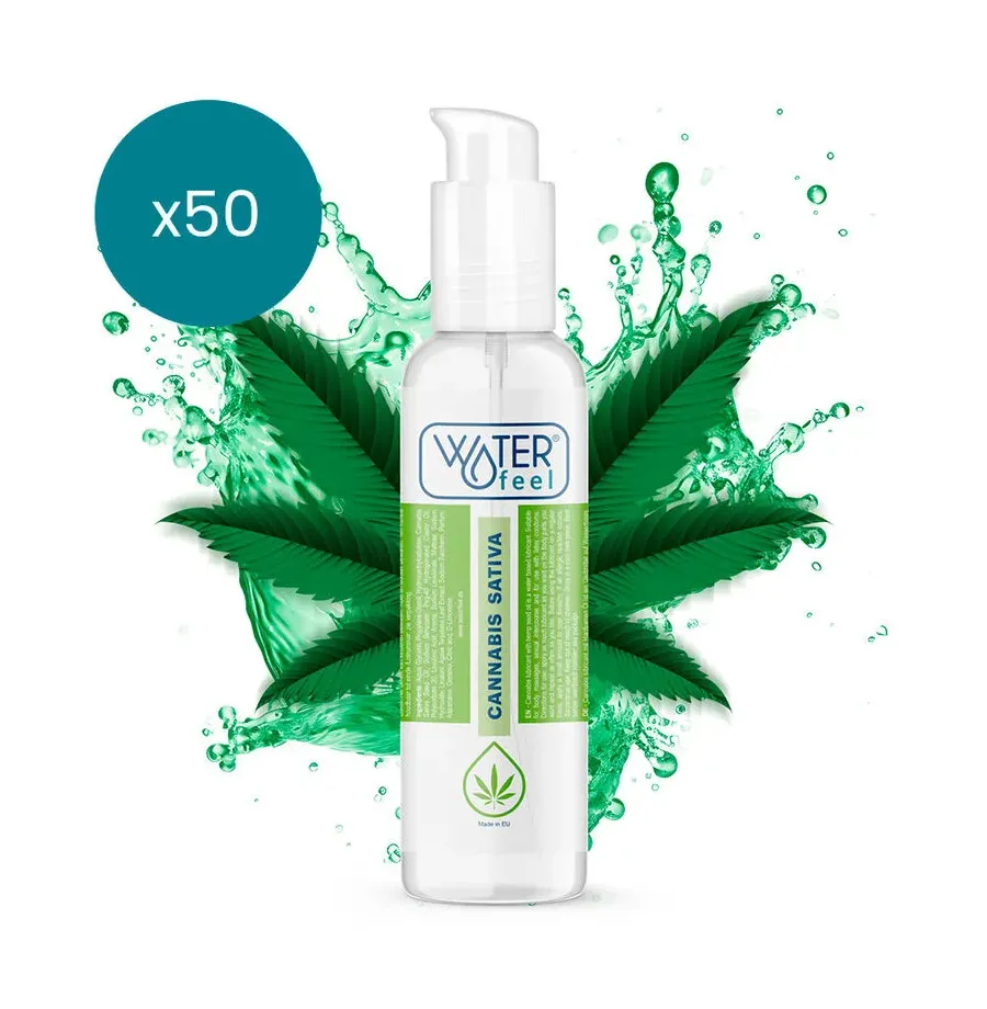 WATERFEEL - CANNABIS LUBRICANT 150 ML PACK 50 UNITS WATERFEEL - CANNABIS LUBRICANT 150 ML PACK 50 UNITS