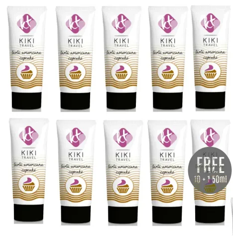 KIKÍ TRAVEL - LUBRIFIANT CUPCAKE 50 ML 10 1 GRATUIT