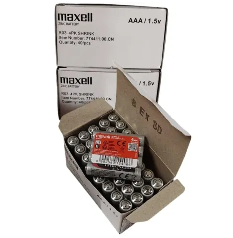 MAXELL - BATTERIE AU MANGANÈSE AAA R03 RÉTRACTABLE4