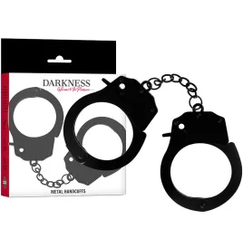 DARKNESS - HANDSCHELLEN AUS METALL FÜR SCHWARZE HNDE
