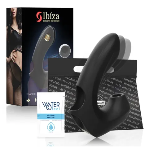 IBIZA - DÉ À COUPER VIBRANT ET À ASPIRATION DU CLITORIS PUISSANT