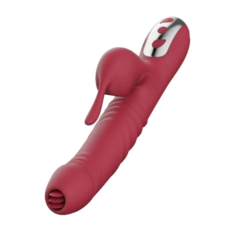 ARMONY - SUCK VIBRATOR and SUCKER WITH STIMULATING TONGUE BURGUNDY ARMONY - SUCK VIBRATOR and SUCKER WITH STIMULATING TONGUE BURGUNDY