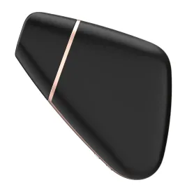 SATISFYER - LOVE TRIANGLE AIR PULSE STIMULATOR and VIBRATOR BLACK