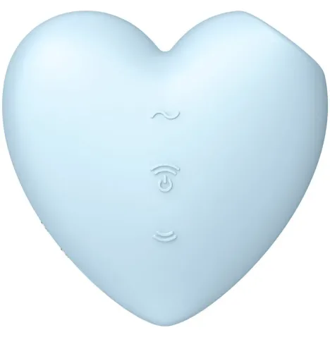 SATISFYER - CUTIE HEART STIMOLATORE E VIBRATORE A IMPULSI DARIA BLU