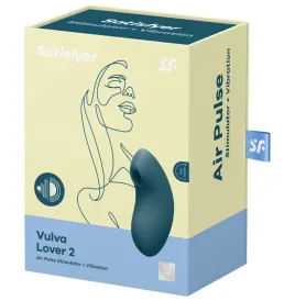 SATISFYER - STIMOLATORE E VIBRATORE A IMPULSI DARIA VULVA LOVER 2 BLU