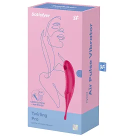 SATISFYER - STIMOLATORE E VIBRATORE TWIRLING PRO AIR PULSE ROSSO