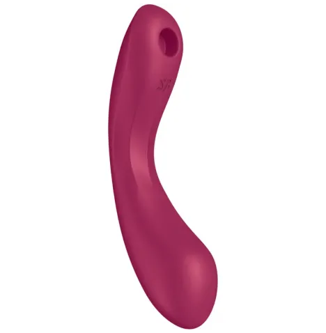 SATISFYER - CURVE TRINITY 1 AIR PULSE VIBRATION ROJO
