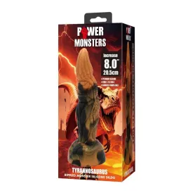 POWER MONSTERS - TYRANNOSAURUS BICOLOR FANTASY SILICONE DILDO 20.5 CM Ø 5 CM