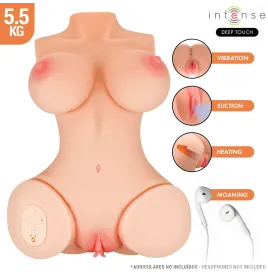 INTENSE DEEP TOUCH - VERO TORSO VAGINA CON EFECTO SUCCIÓN, CALOR, VIBRACIÓN Y VOZ 5.5 KG