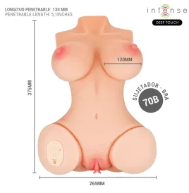 INTENSE DEEP TOUCH - VERO TORSO VAGINA CON EFECTO SUCCIÓN, CALOR, VIBRACIÓN Y VOZ 5.5 KG