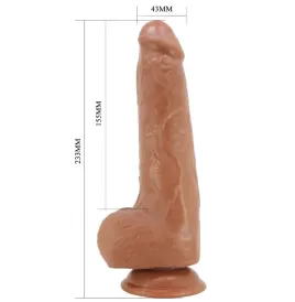 PRETTY LOVE - DRACO DILDO REALÍSTICO 23 CM MODELO 2 NATURAL