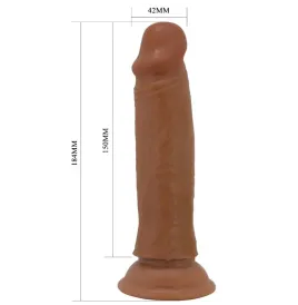 PRETTY LOVE - QUENTIN DILDO REALISTICO 18 CM MARRONE