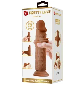 PRETTY LOVE - QUENTIN REALISTISCHER DILDO 18 CM BRAUN