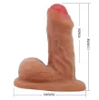 PRETTY LOVE - WARNELL ULTRA REALISTISCHER UND ELASTISCHER DILDO 9,5 CM MULATO PRETTY LOVE - WARNELL ULTRA REALISTISCHER UND ELASTISCHER DILDO 9,5 CM MULATO