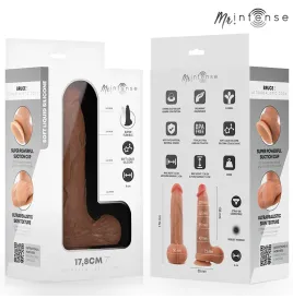 MR INTENSE - DILDO IN SILICONE DI BRUCE S CON TESTICOLI 17,8 CM -Ø- 4 CM