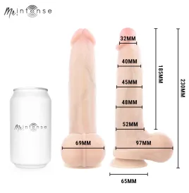 MR INTENSE - BRUCE L DILDO SILICONE 23 CM -Ø- 5.2 CM