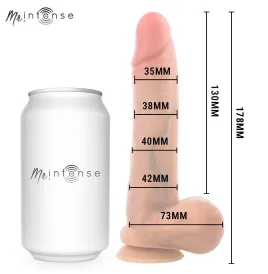 MR INTENSE - GARY S ULTRA-REALISTIC SILICONE COCK WITH TESTICLES 17.8 CM -Ø- 4.2 CM