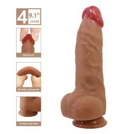 PRETTY LOVE - NAJM REALISTIC DILDO WITH SUCTION CUP 23.2 CM -Ø- 5.5 CM