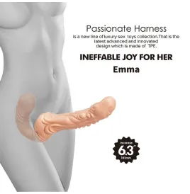 BAILE - EMMA STRAP-ON DOBLE PENETRACIÓN TEXTURIZADO NATURAL