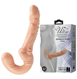 BAILE - EMMA TEXTURED DOUBLE PENETRATION STRAP-ON FLESH