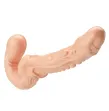BAILE - EMMA TEXTURED DOUBLE PENETRATION STRAP-ON FLESH BAILE - EMMA TEXTURED DOUBLE PENETRATION STRAP-ON FLESH
