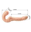 BAILE - EMMA TEXTURED DOUBLE PENETRATION STRAP-ON FLESH BAILE - EMMA TEXTURED DOUBLE PENETRATION STRAP-ON FLESH