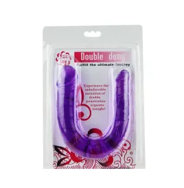 BAILE - DOUBLE DILDO IN LILAC FLEXIBLE JELLY