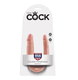 KING COCK - DILDO DOPPIA PENETRAZIONE 12.7 CM NATURALE