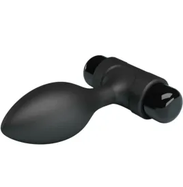PRETTY LOVE - VIBRA BUTT 10 VIBRATIONS ANAL PLUG BLACK