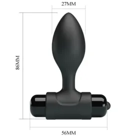 PRETTY LOVE - VIBRA BUTT 10 VIBRATIONS PLUG ANAL NOIR