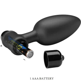 PRETTY LOVE - VIBRA BUTT PLUG 2 ANAL PLUG 10 VIBRATIONS BLACK