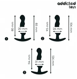 ADDICTED TOYS - LOT DE 3 PLUG ANAL MODÈLE 1