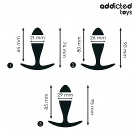 ADDICTED TOYS - LOT DE 3 PLUG ANAL MODÈLE 2