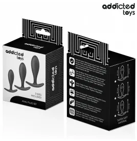 ADDICTED TOYS - LOT DE 3 PLUG ANAL MODÈLE 2