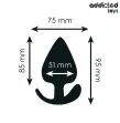 ADDICTED TOYS - ANAL PLUG SILICONE SIZE XL 9.5 CM ADDICTED TOYS - ANAL PLUG SILICONE SIZE XL 9.5 CM