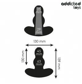 ADDICTED TOYS - PLUG ANAL HUECO SILICONA TALLA XL 13,9 CM